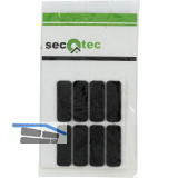 SECOTEC Filzgleiter selbstklebend eckig wei� 44X16 mm SB-8