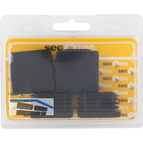 SECOTEC Fu�kappen f�r Vierkantrohre innen 40x40 mm schwarz SB-4