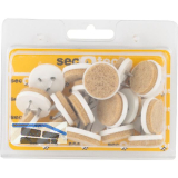 SECOTEC Gleitn�gel Puntak 25 mm mit Filz zum Nageln wei� 20 Stk.