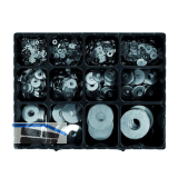 SCH-Sortimentskoffer Scheiben mit vergr��erter Auflagefl�che verzinkt / ISO 7093