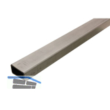 Edelstahl - Rechteckrohr 1.4301, ungeschliffen 40/20/2 mm