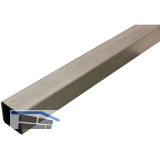 Edelstahl - Vierkantrohr 1.4301, ungeschliffen 50/50/2 mm