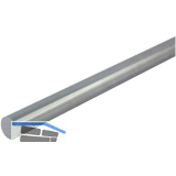 Edelstahl - Rundstange 20 mm, werksgeschliffen h9, 3000 mm