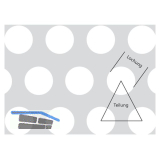 Edelstahl - Lochblech 1.4301,geschliffen K240 2000/1000/1,5 RV:8-12 mm