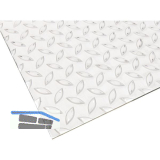 Edelstahl - Tr�nenblech 1.4301, Mandorla 2000/1000/3-4,5 mm