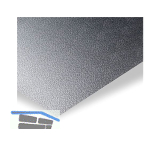Aluminiumblech Al99,5 (EN AW - 1050) H24 Stucco Dessin 2500/1250/0,8 mm