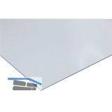 Farbaluminiumblech AlMg1 pulverb. Wei� RAL 9016 + Folie 2500/1250/1,5 mm