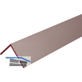 Aluminium Winkel AlMgSi0,5 Edelstahloptik A1/C31 gleichschenkelig 25/25/2 mm