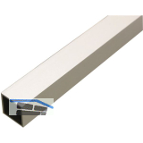 Aluminium Vierkantrohr AlMgSi0,5 (6060) T66 (F22) , Eloxiert E6/EV1 40/40/2 mm