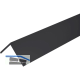 Aluminium Winkel AlMgSi0,5 Eloxiert E6/C35 ungleichschenk. 30/15/2 mm, schwarz