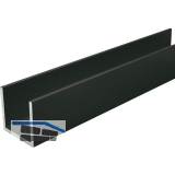 Aluminium U-Profil AlMgSi0,5 - RAL 7016 matt gleichschenkelig 25/25/25/2 mm