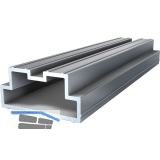 K&R Aluminium Verbinder H-Isostep, L: 196 mm