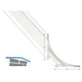 Aluminium Inneneck-Profil, L 3000 mm