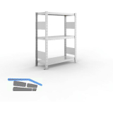 META Steck-Grundregal 1025 x 750 x 300 mm 3 Fachb�den 100 kg
