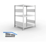 META Steck-Grundregal 1025 x 750 x 600 mm 3 Fachb�den 100 kg