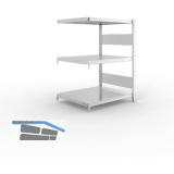 META Steck-Anbauregal 1025 x 750 x 600 mm 3 Fachb�den 100 kg
