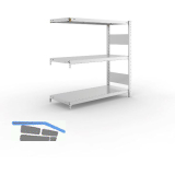META Steck-Anbauregal 1025 x 1000 x 400 mm 3 Fachb�den 150 kg