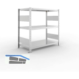 META Steck-Grundregal 1025 x 1000 x 500 mm 3 Fachb�den 150 kg