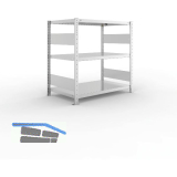 META Steck-Grundregal 1025 x 1000 x 600 mm 3 Fachb�den 150 kg