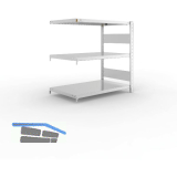 META Steck-Anbauregal 1025 x 1000 x 600 mm 3 Fachb�den 150 kg