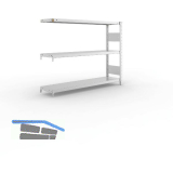META Steck-Anbauregal 1025 x 1300 x 300 mm 3 Fachb�den 230 kg