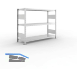 META Steck-Grundregal 1025 x 1300 x 400 mm 3 Fachb�den 230 kg