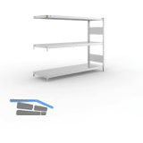 META Steck-Anbauregal 1025 x 1300 x 400 mm 3 Fachb�den 230 kg