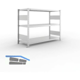 META Steck-Grundregal 1025 x 1300 x 500 mm 3 Fachb�den 230 kg