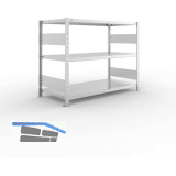 META Steck-Grundregal 1025 x 1300 x 600 mm 3 Fachb�den 230 kg