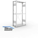 META Steck-Grundregal 1500 x 750 x 300 mm 3 Fachb�den 100 kg