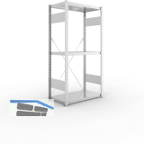 META Steck-Grundregal 1500 x 750 x 400 mm 3 Fachb�den 100 kg