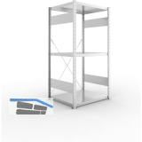 META Steck-Grundregal 1500 x 750 x 600 mm 3 Fachb�den 100 kg