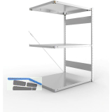 META Steck-Anbauregal 1500 x 1000 x 800 mm 3 Fachb�den 230 kg
