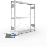 META Steck-Grundregal 1500 x 1300 x 300 mm 3 Fachb�den 230 kg