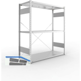 META Steck-Grundregal 1500 x 1300 x 500 mm 3 Fachb�den 230 kg