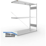 META Steck-Anbauregal 1500 x 1300 x 500 mm 3 Fachb�den 230 kg