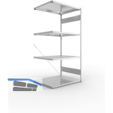 META Steck-Anbauregal 2000 x 1000 x 800 mm 4 Fachb�den 230 kg