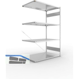 META Steck-Anbauregal 2000 x 1300 x 800 mm 4 Fachb�den 230 kg