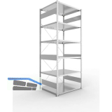 META Steck-Grundregal 2500 x 1000 x 800 mm 6 Fachb�den 230 kg