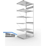 META Steck-Anbauregal 2500 x 1000 x 800 mm 6 Fachb�den 230 kg