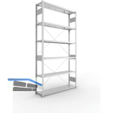 META Steck-Grundregal 2500 x 1300 x 300 mm 6 Fachb�den 230 kg