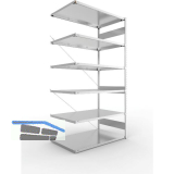 META Steck-Anbauregal 2500 x 1300 x 800 mm 6 Fachb�den 230 kg