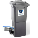 M�lltonne 60 Liter Kunststoff grau