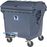 Gro�raum-M�llbeh�lter 1100 Liter Kunststoff grau