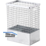 M�llkorb eckig verzinkter Draht 55 Liter