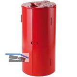 Wertstoffsammler rund 120 Liter rot