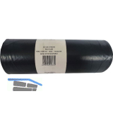 M�lls�cke Polyethylen 240 Liter, 37 my 1000 x 1250 mm ohne Zugband schwarz