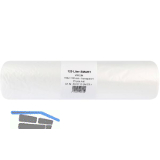 M�lls�cke Polyethylen 120 Liter, 25 my 700 x1100 mm ohne Zugband transparent