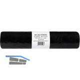 M�lls�cke Polyethylen 120 Liter, 45 my 700 x 1000 mm ohne Zugband schwarz