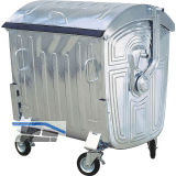 Gro�raum-M�llbeh�lter 1100 Liter Stahlblech verzinkt
